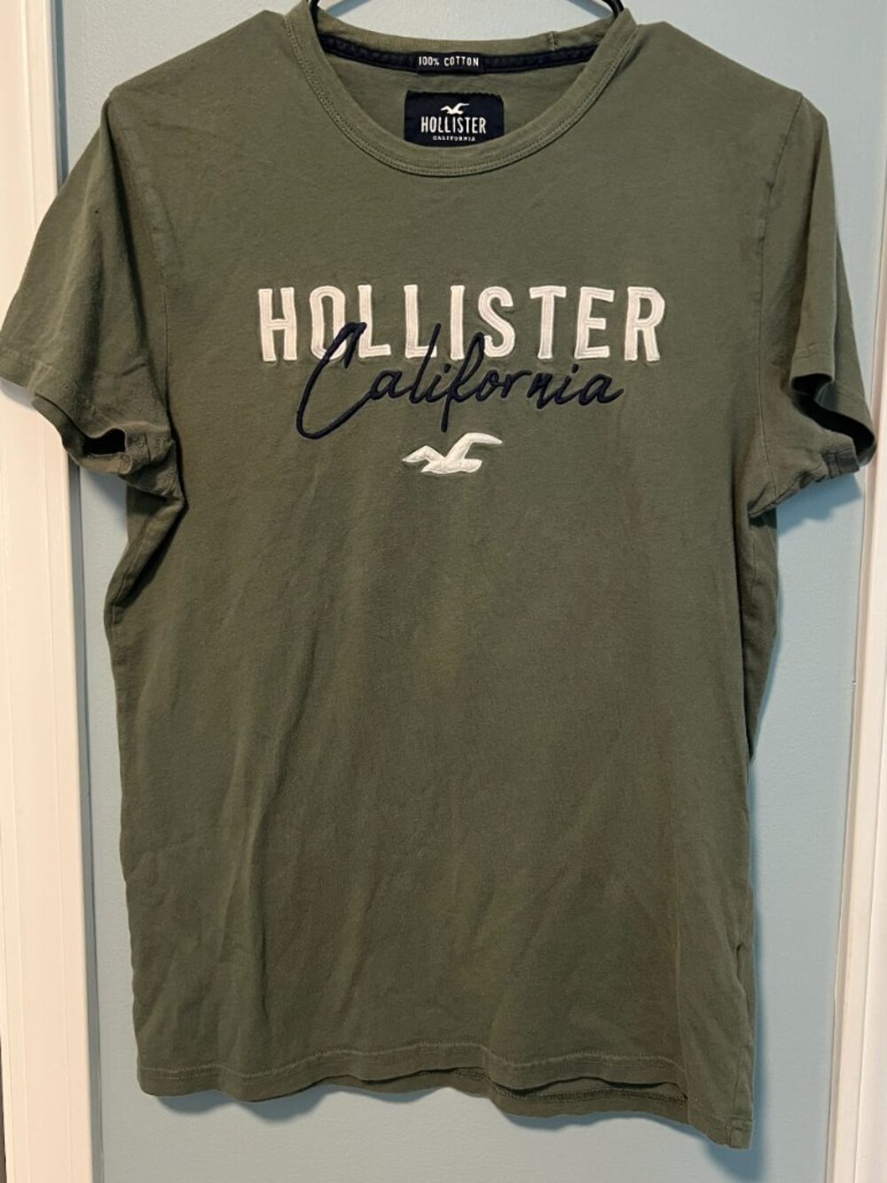 Green Hollister California T-Shirt Mens' Small